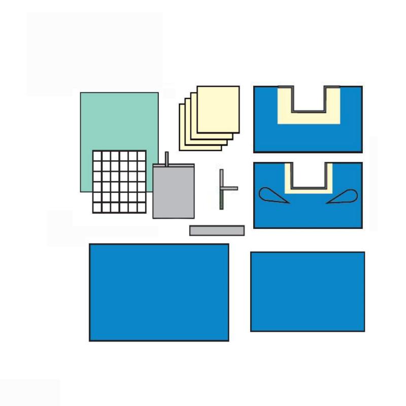 Комплект одягу та покриття хірургічного для лапаротомії № 2В, стерильний, одн.вик. ,ТМ «АХІЛЛ»